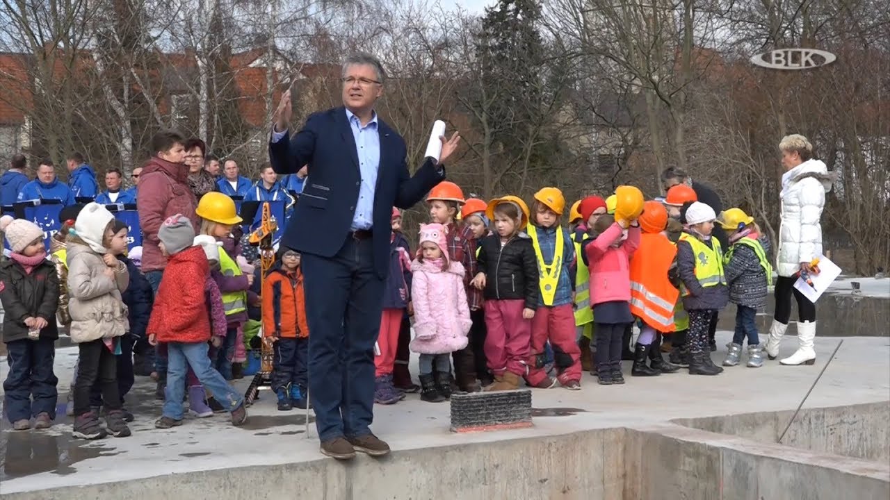 KiTa Sonnenschein Großkorbetha Grundsteinlegung neues KiTa Gebäude Robby Risch Oberbürgerm