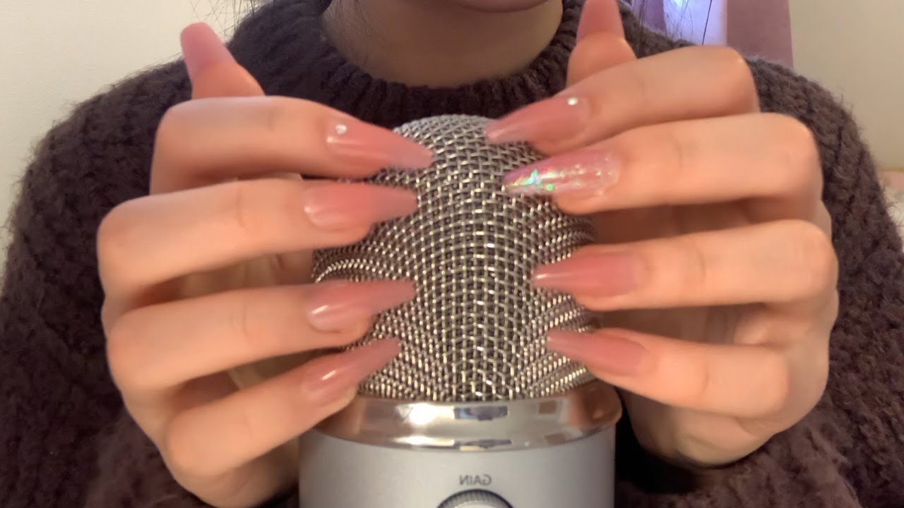 ASMR | fast + slow mic scratching and tapping