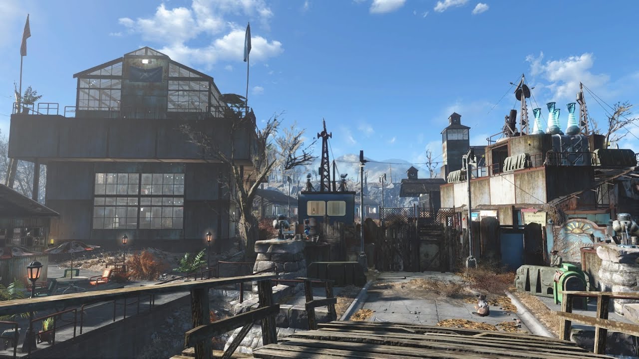Sanctuary Hills by Mr.E (PS4, NO MODS) MINUTEMEN HQ Fallout 4 Settlement Build Tour