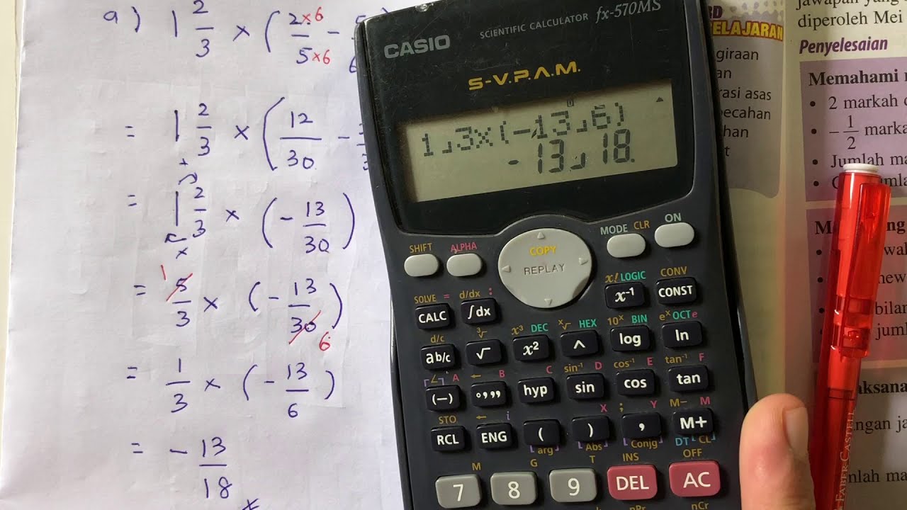 MATEMATIK TING.1. 1.3 Pecahan positif dan pecahan negatif