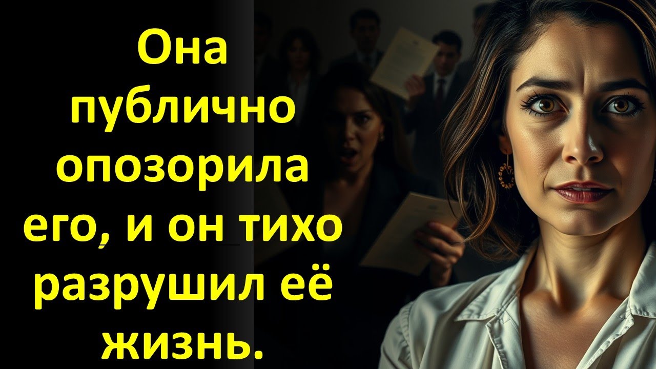 Она публично опозорила его, и он тихо разрушил её жизнь.