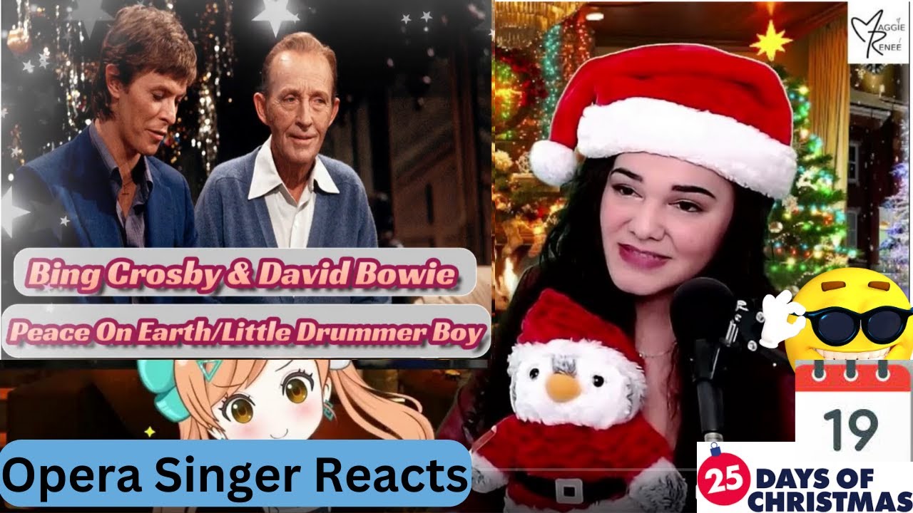 Opera Singer Reacts LIVE to Bing Crosby, David Bowie 
