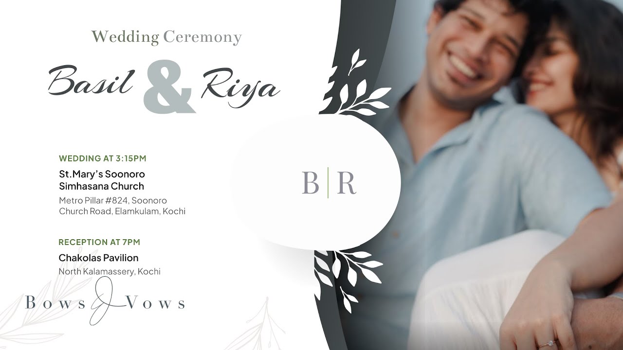 BASIL WEDS RIYA  || WEDDING