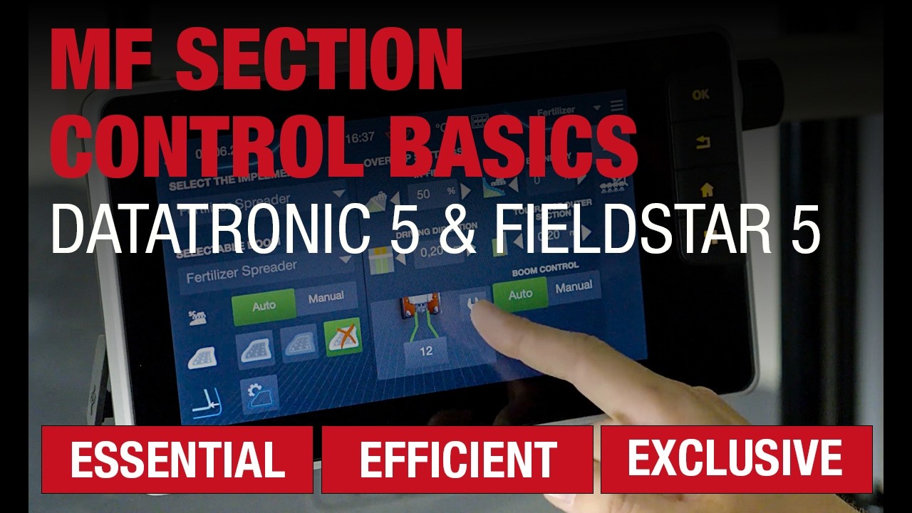 USE | MF SECTION CONTROL BASICS