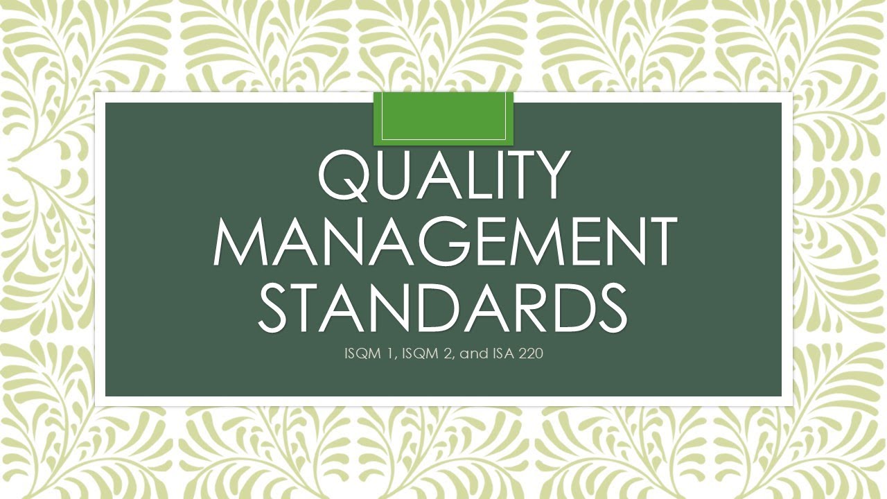 Audit Snapshot: Quality Management Standards
