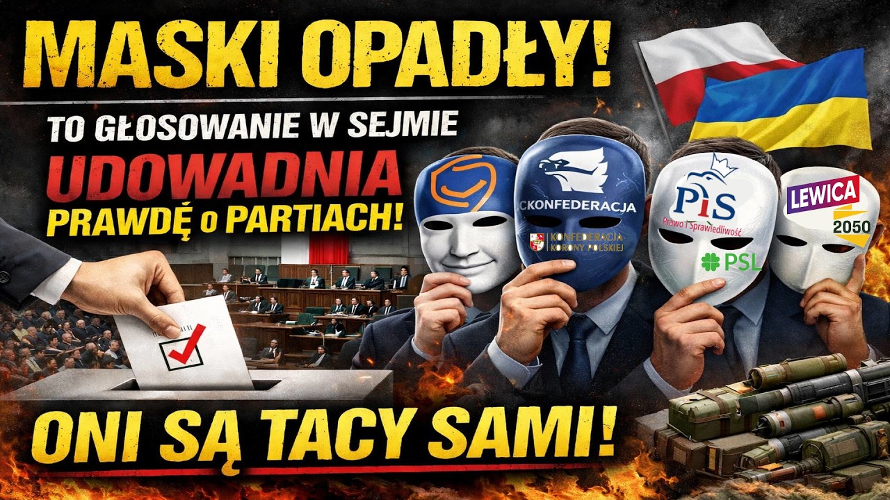 Maski opadły! To głosowanie w Sejmie UDOWADNIA prawdę o partiach | Oni są tacy sami!