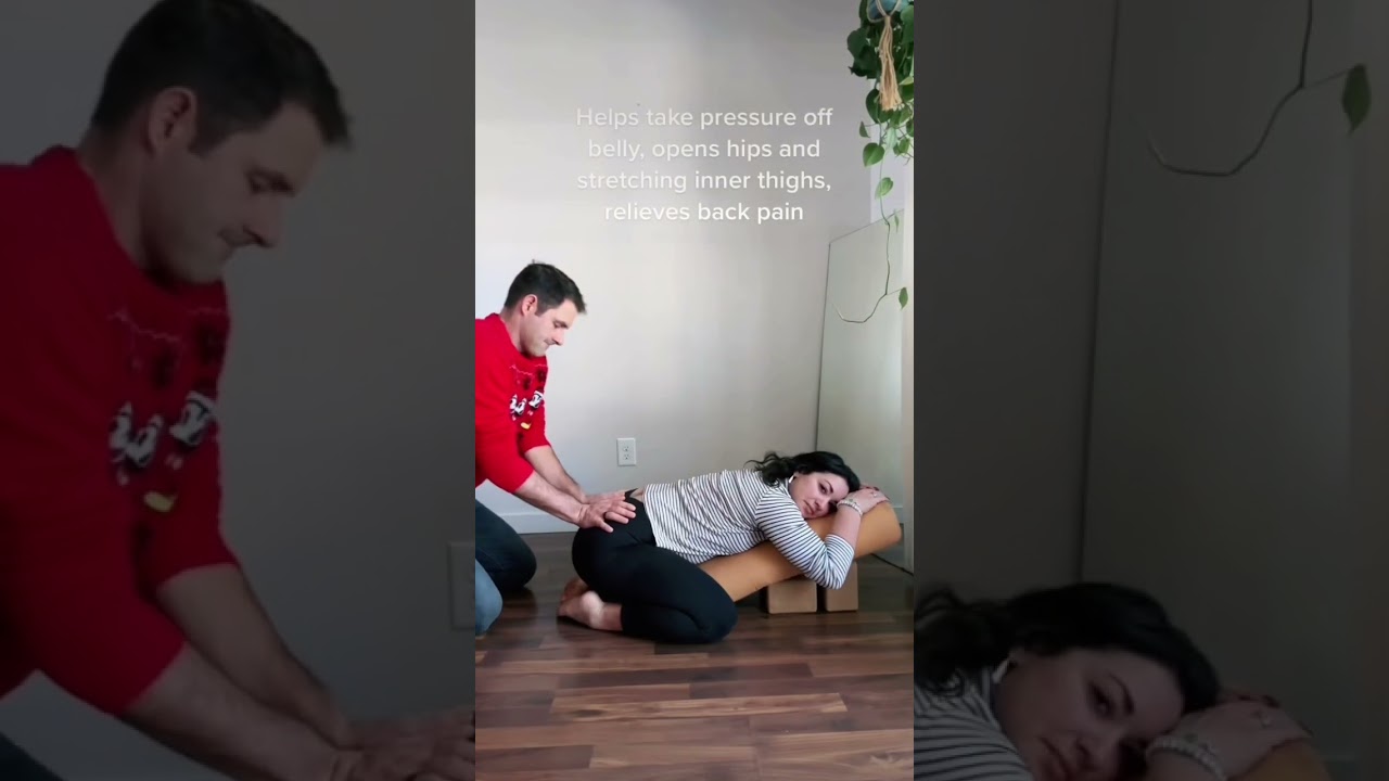 Prenatal Yoga Your Partner Can Help With #pregnancy #pregnancyyoga #couplesyoga #couplesgoals