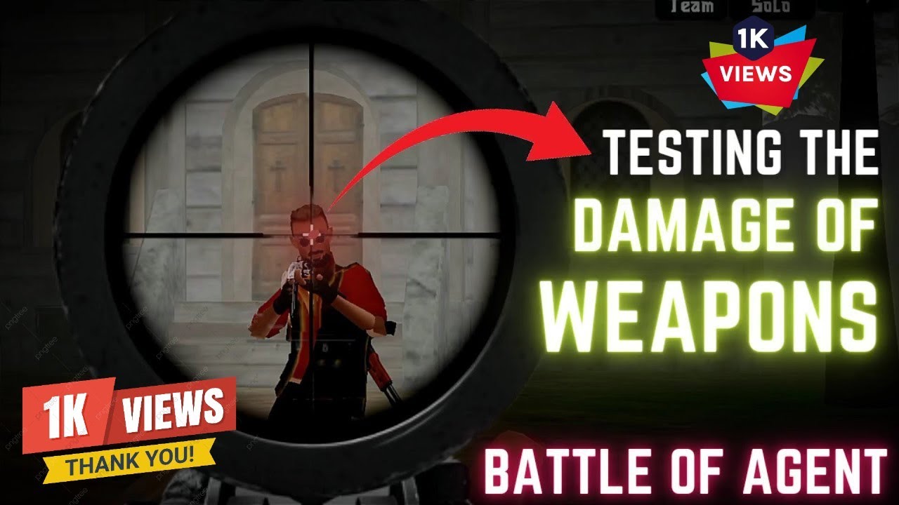 Testing Damage of Weapons in Battle of Agent | Battle of Agent | R P YOU! Gamer