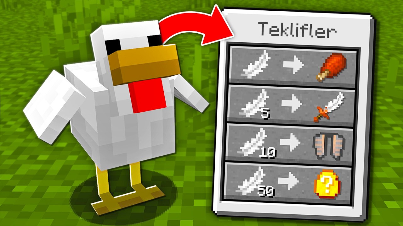 Minecraft'a 100 TANE İNANILMAZ EŞYA EKLEDİM!