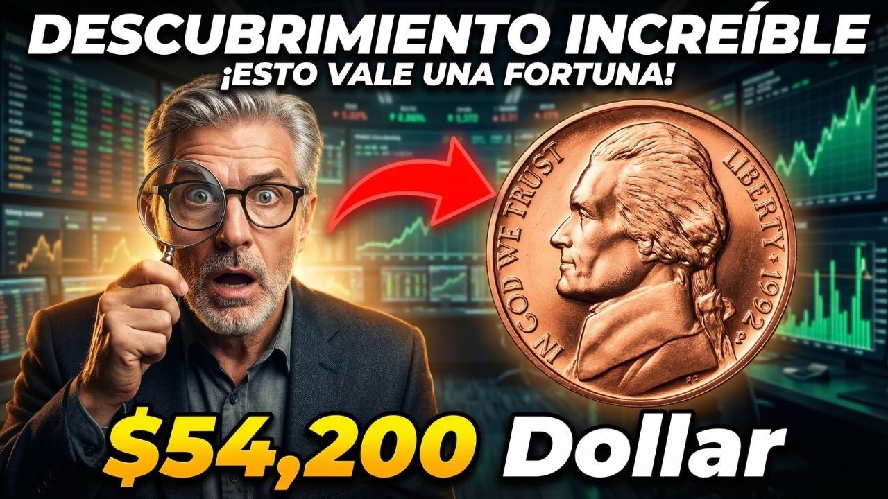 ¡Esta moneda de 5 centavos de 1992 vale $55,200! 😱 Jefferson Nickel muy raro