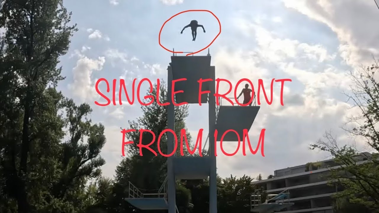 TRYING A SINGLE FRONT FLIP FROM THE PLATFORMS