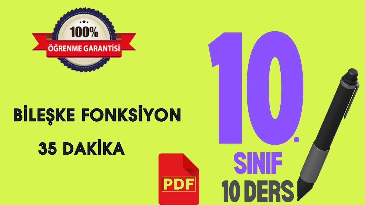 10.Sınıf Fonksiyonlar 10 | Bileşke Fonksiyon
