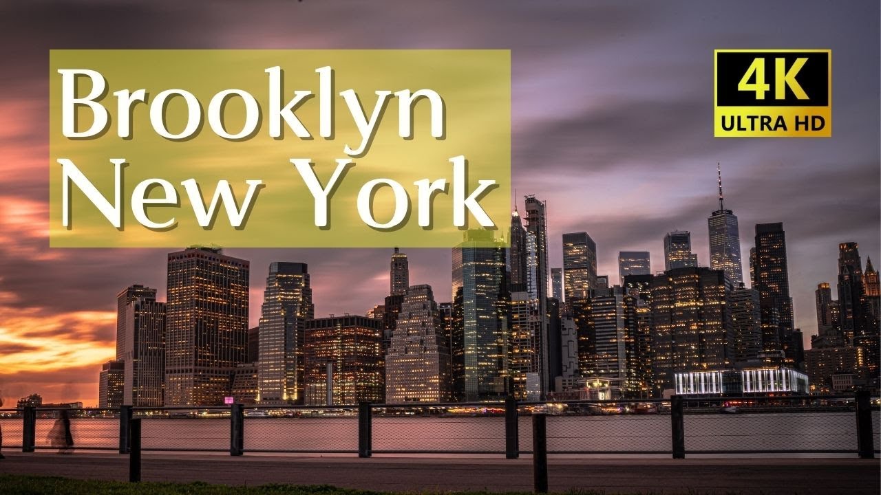 ⁴ᴷ Brooklyn Bridge Park Dumbo Brooklyn NYC night walking tour 11/4/2022 New York