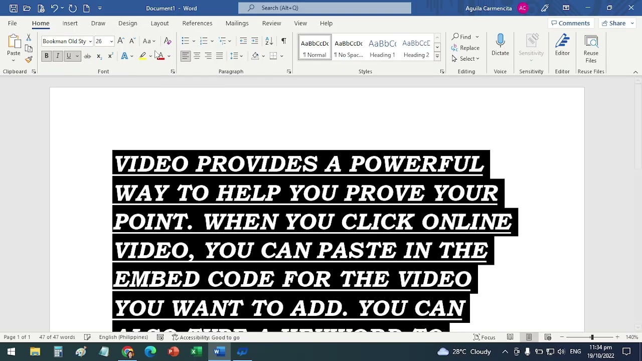 MS Word for Beginners