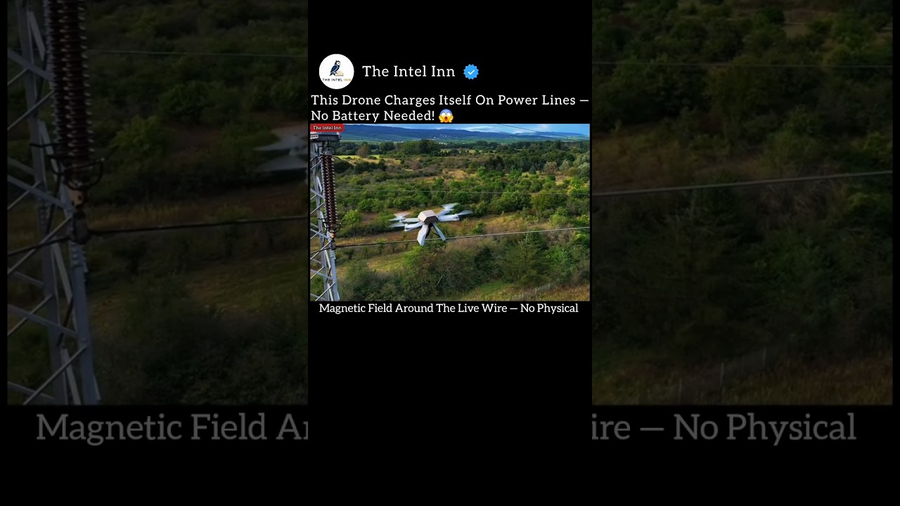 This Drone Charges Itself On Power Lines - No Battery Needed!😱 