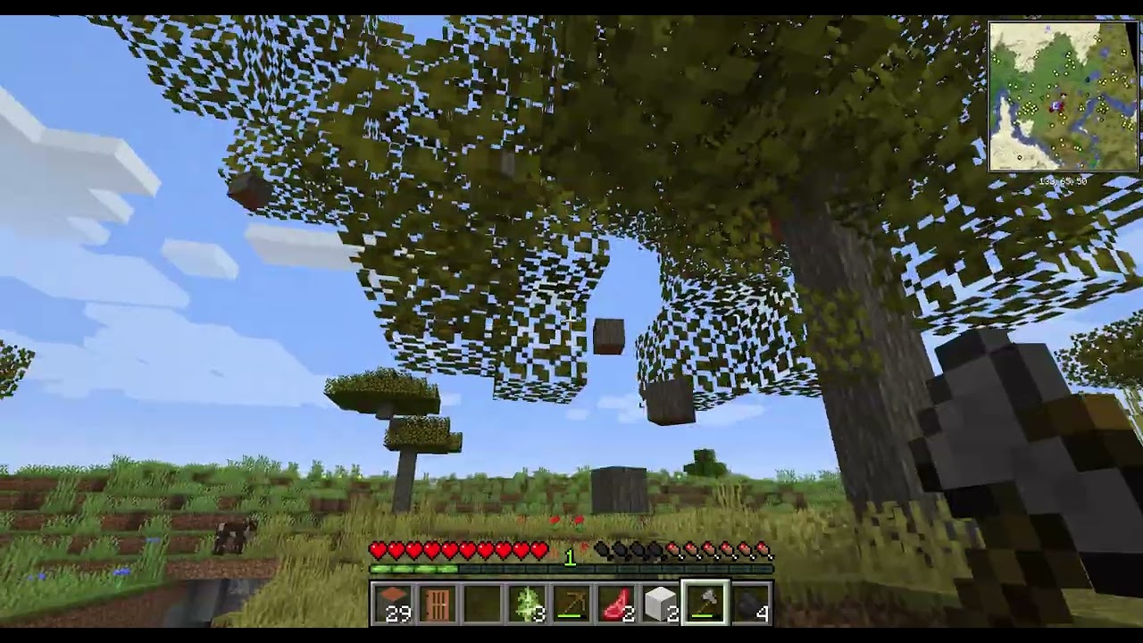 Minecraft modlu survıvor bölüm 1