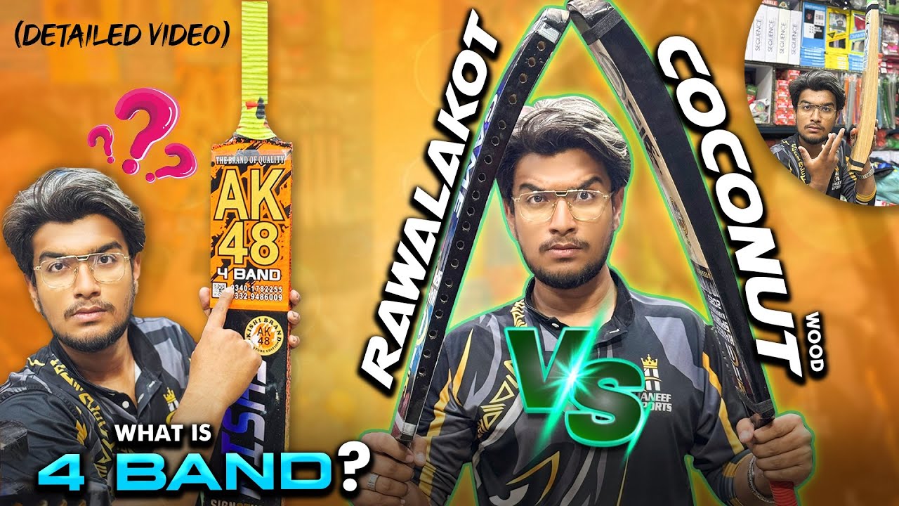 COCONUT🤜 V/S 🤛RAWLAKOT | What is 4BAND ?🤷‍♂️ | Which is better for Road Cricket? 💪