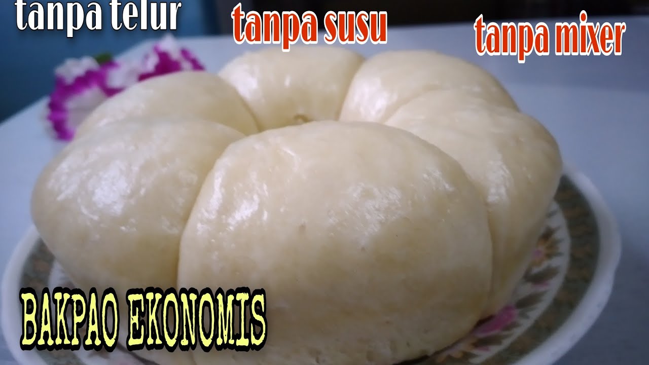 Resep Bakpaoo Ekonomis, Lembut, Mulus, tanpa Telur, dan tanpa susu