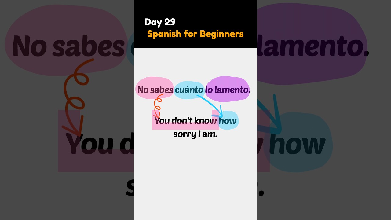 Day 29] Let's Speak Spanish for beginners 