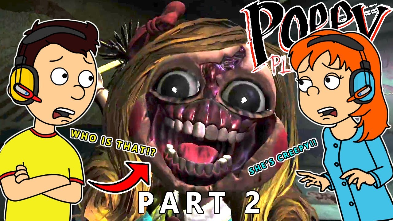 Caillou & Rosie Plays Poppy Playtime Chapter 3 Part 2 - MISS DELIGHT IS CREEPY!