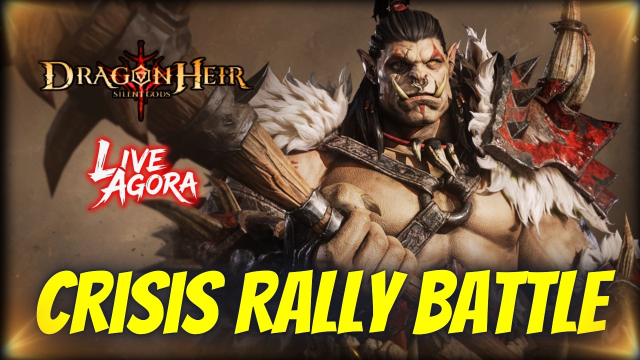 DAY 5 🔴 AO VIVO 🔥 CHEGOU A HORA DO BOSS em CRISIS RALLY BATTLE! 😁🚀 | Dragonheir Silent Gods