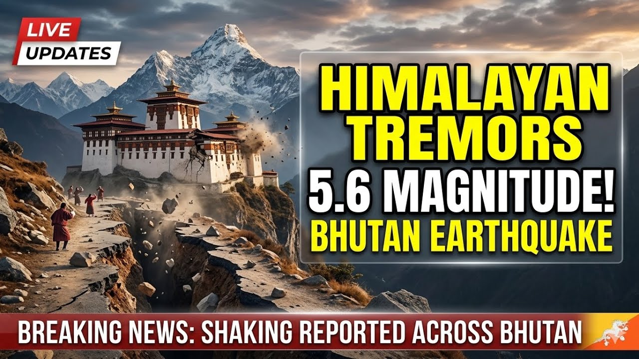Magnitude 5.6 Earthquake Strikes Bhutan | Himalayan Tremors Update| #BhutanEarthquake #Bhutan