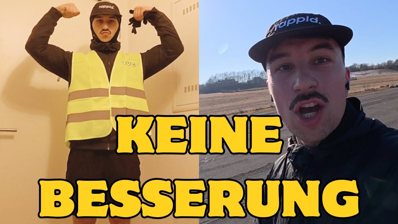 Die Schmerzen bleiben - Warnwesten & wir laufen weiter & weiter ++ Halbmarathon #5