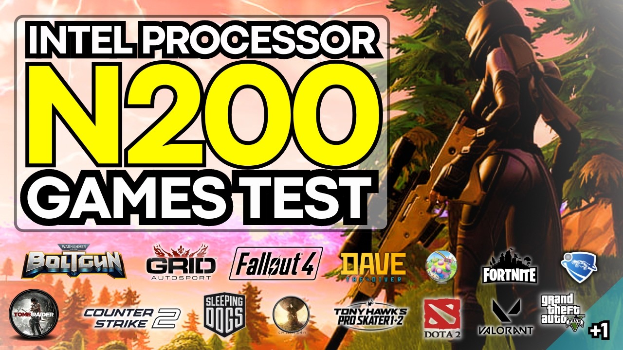 Intel N200 + UHD Graphics 32EUs Gameplay Benchmarks [16 Games Tested]