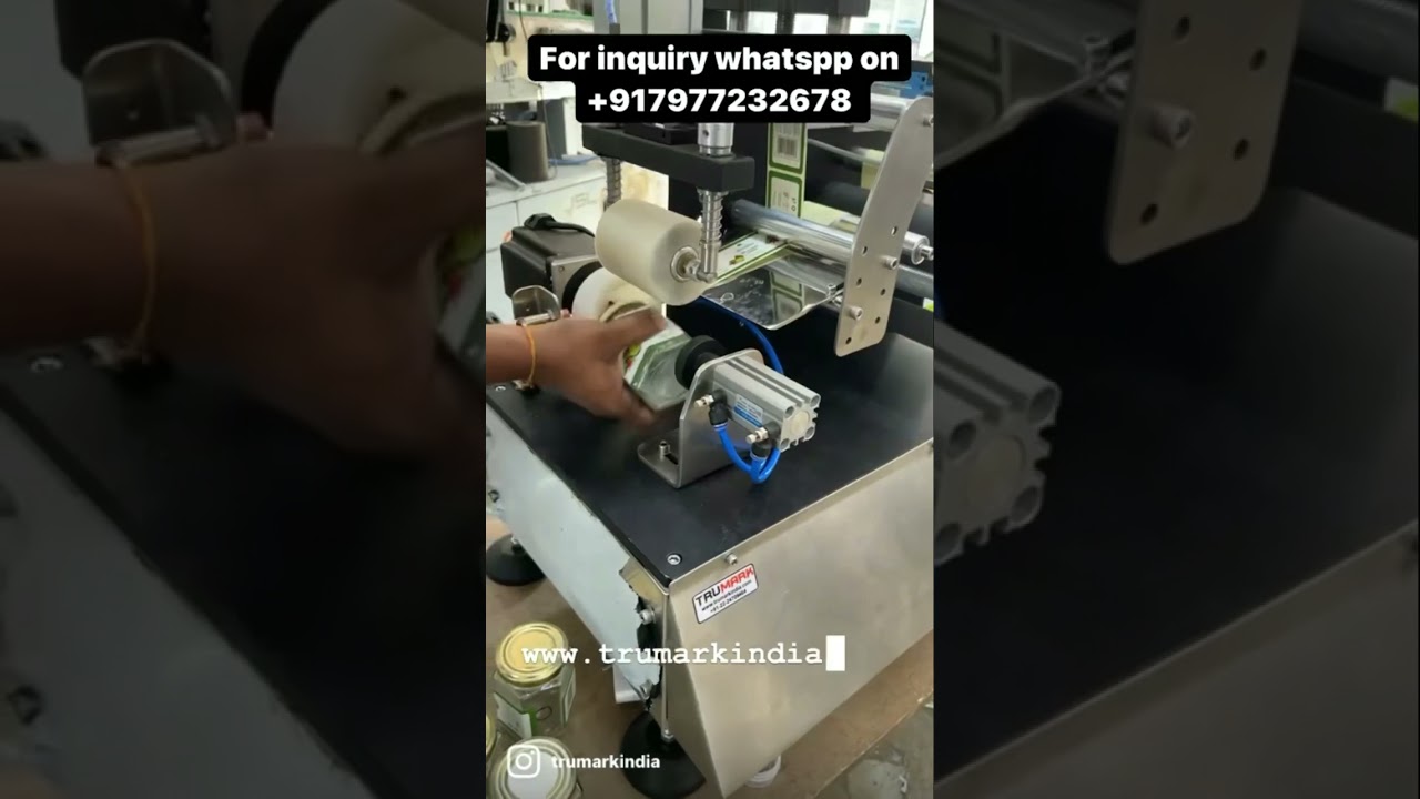 Semi auto square / hexagonal /round bottle labeling machine sticker label applicator