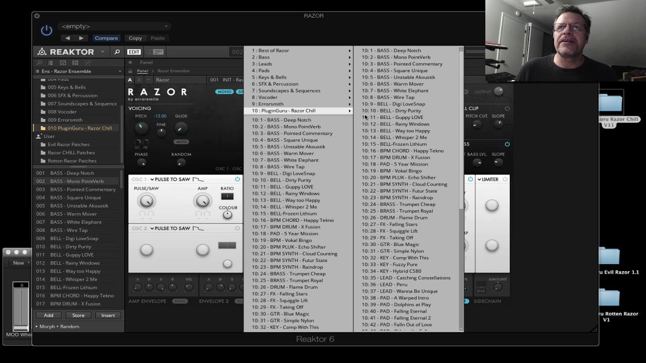 Reaktor 6 & Razor: Making SnapShot Files
