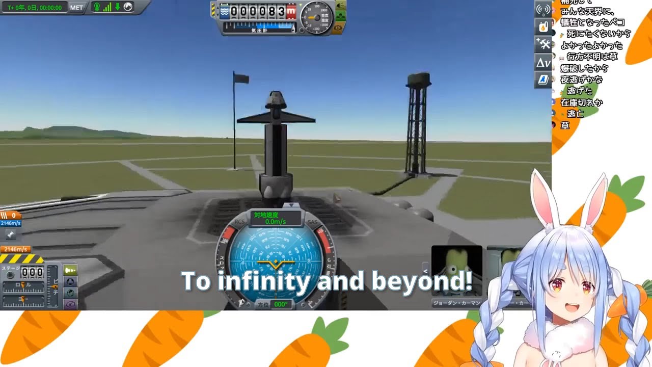 Usada Space Program! Pekora builds and launches rockets to space (Hololive)