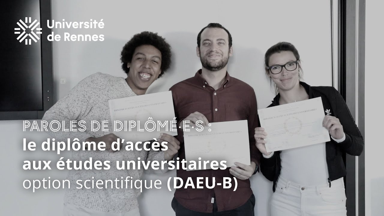 TÉMOIGNAGES : le diplôme d'accès aux études universitaires, option scientifique (DAEU-B)