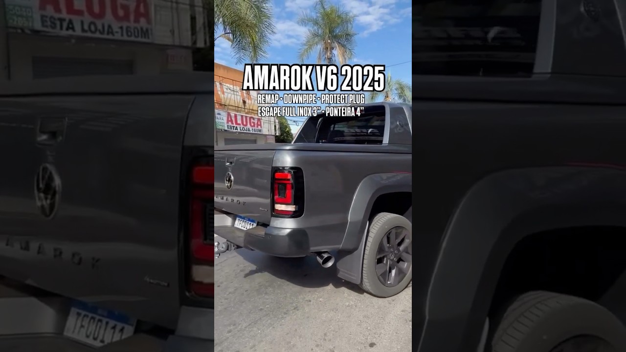 AMAROK V6 ESCAPE DIRETO FULL INOX 3&rdquo; EM GOI&Acirc;NIA/ OR&Ccedil;AMENTOS:(62) 98101-7734 #amarok #remap #diesel