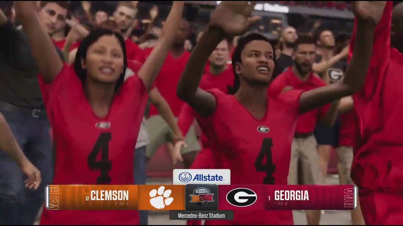 Week 1: 17 Clemson vs 1 Georgia (Atlanta)