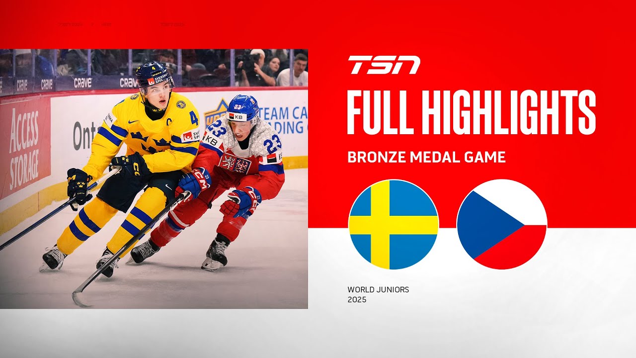 2025 World Junior Championship Bronze-Medal Game Highlights: Sweden vs. Czechia