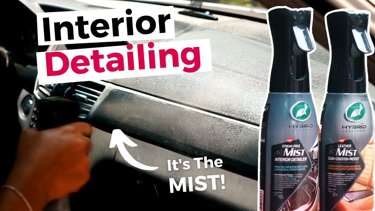 NEW Turtle Wax Interior Detailer & Leather Mist. No more greasy surfaces from auto cleaning products
