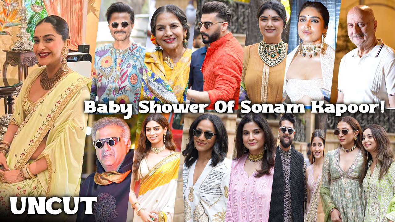 UNCUT Sonam Kapoor’s Baby Shower 💖 Kapoor Family & Friends Join A Sweet Celebration