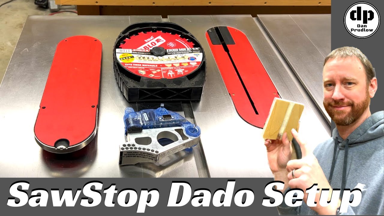 SawStop Dado Stack Setup with Diablo Blades