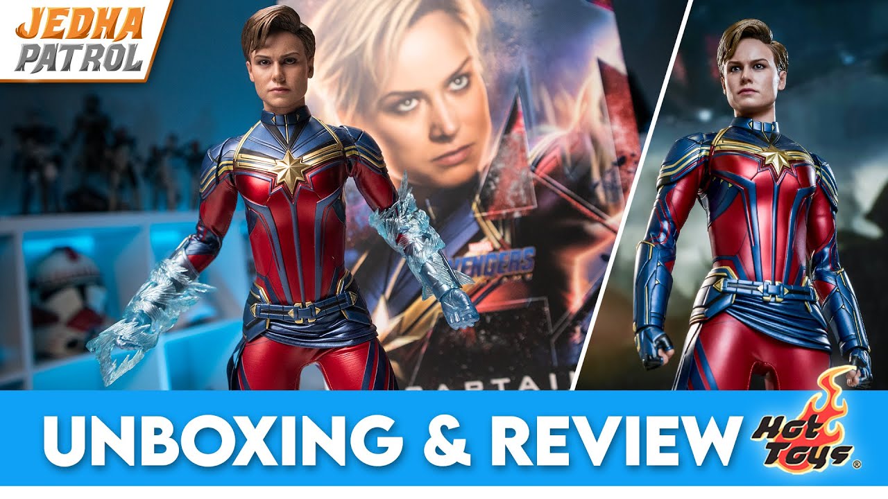 Распаковка и обзор Hot Toys «Капитан Марвел» | Мстители: Финал