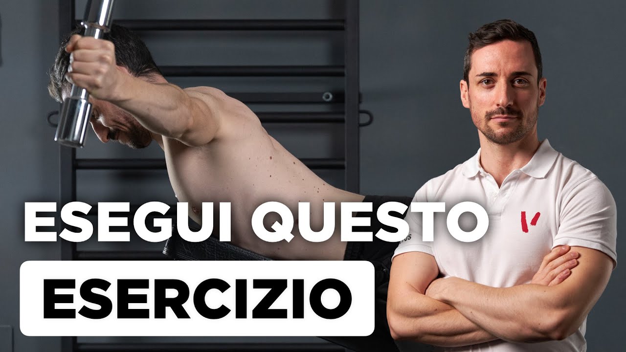 MIGLIORA LA POSTURA e la salute della SPALLA e della CERVICALE con le ALZATE SU PANCA