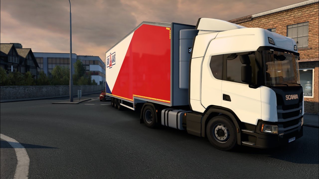 ETS2 1.43 | Scania G410 | Double Deck Trailer | La Havre(F)-Cambrigde(GB) carrying Cheese.
