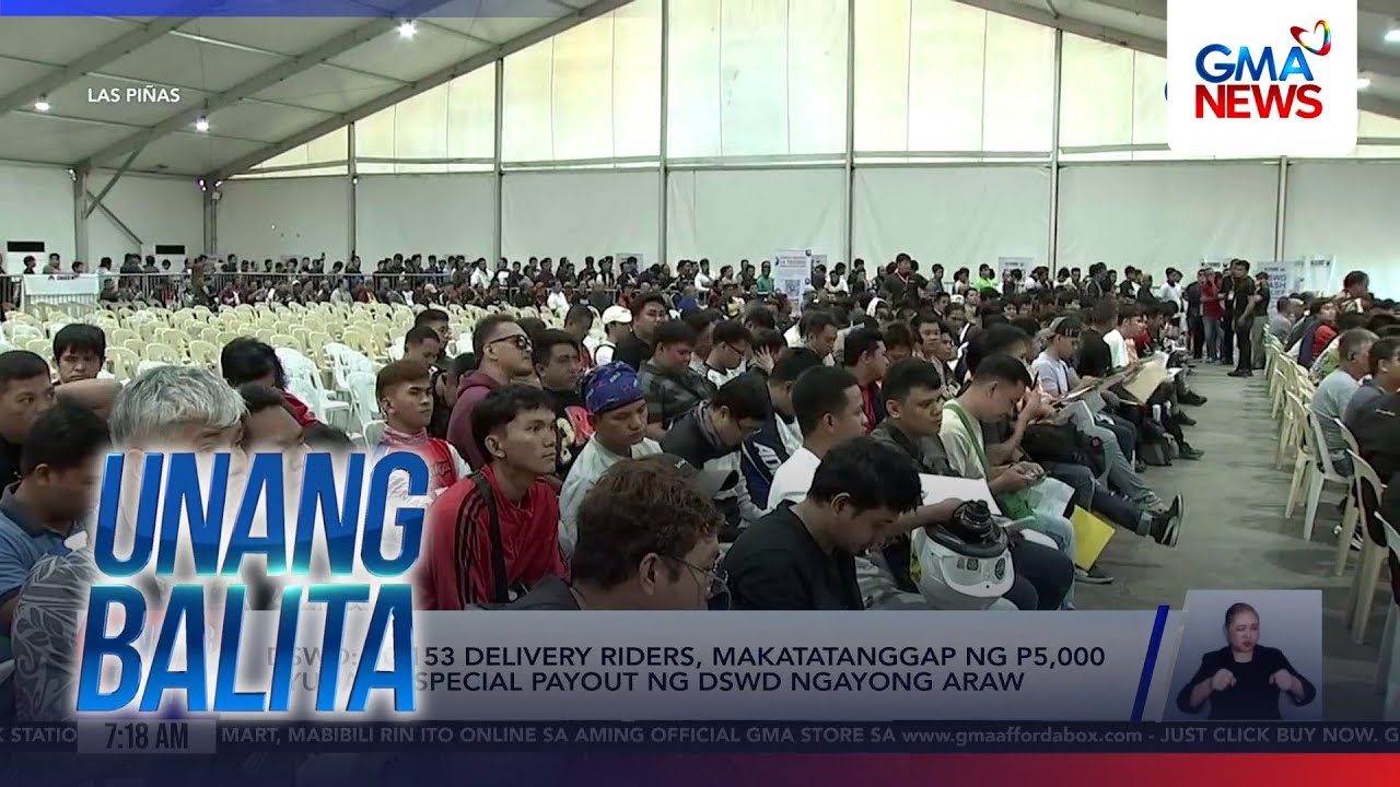DSWD - 10, 153 delivery riders, makatatanggap ng P5,000 ayuda sa special payout... | Unang Balita