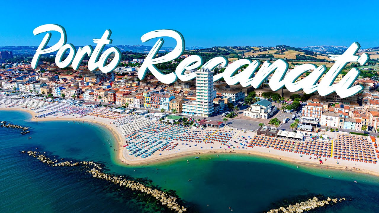 Porto Recanati: Esplora Spiagge e Paesaggi Unici della Riviera Adriatica - Drone 4k