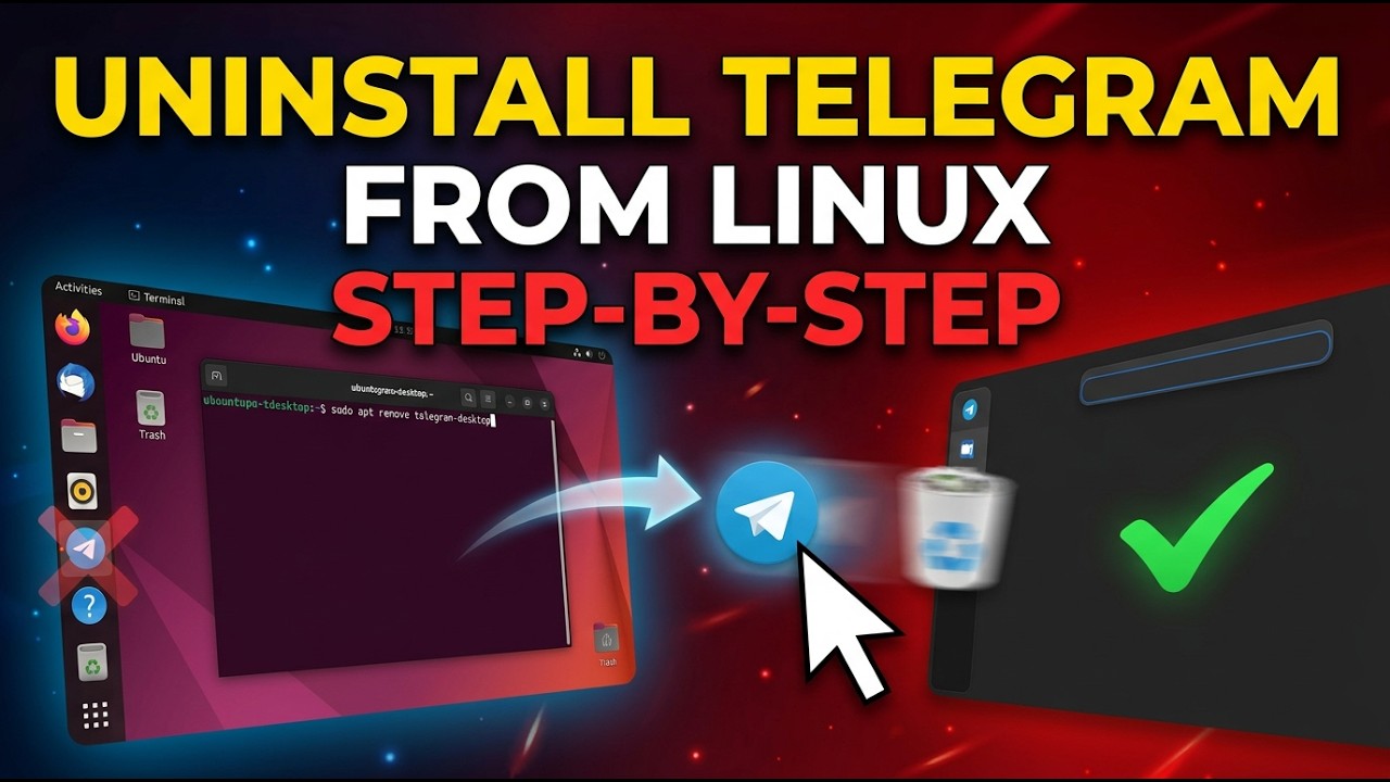 Как удалить Telegram в Linux (пошаговая инструкция)
