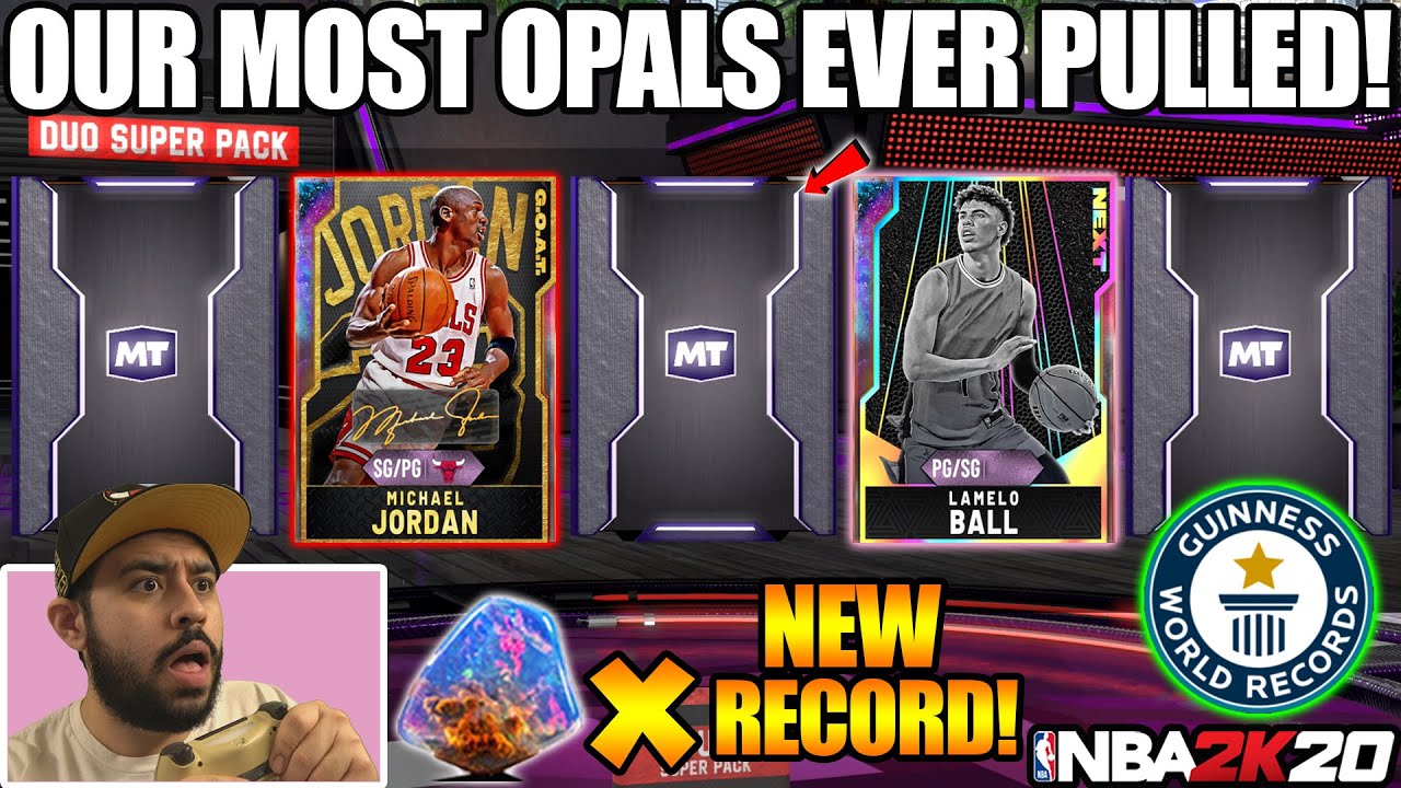 I PULLED A NEW RECORD OF GALAXY OPALS WITH JUICED DYNAMIC DUO PACKS IN NBA 2K20 MYTEAM PACK OPENING
