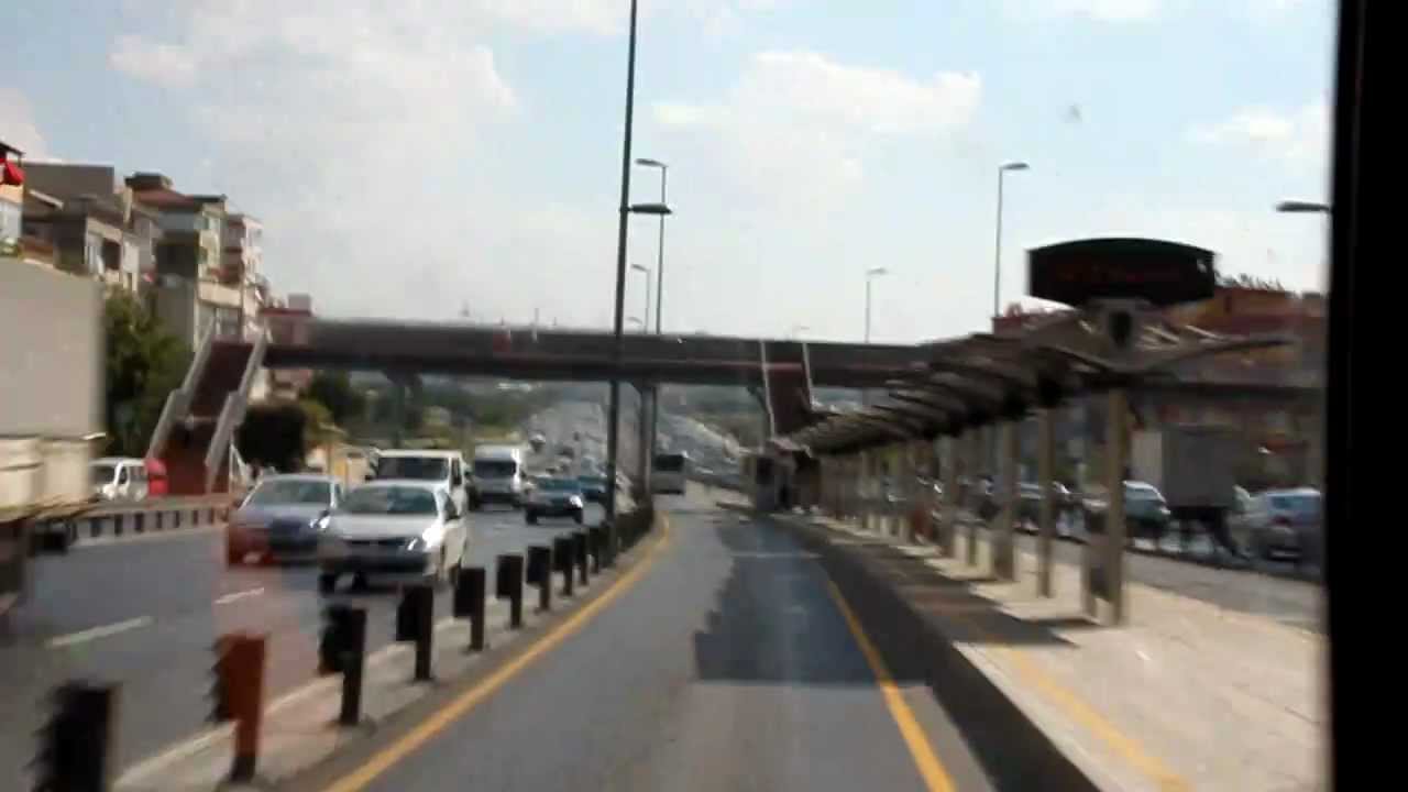 Metrobus Istanbul - cabview - part 1 - Avcilar-Sefaköy