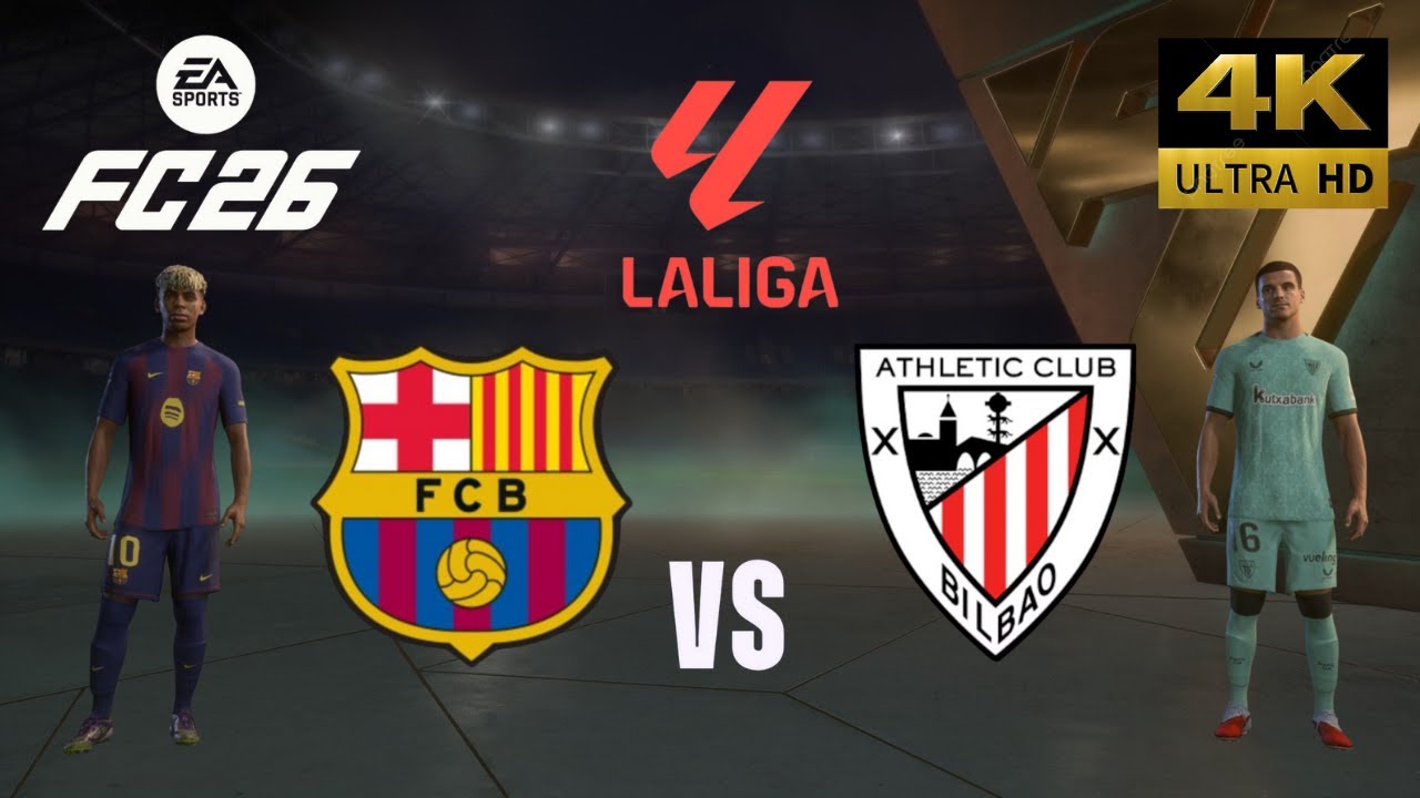 FC 26 - FC Barcelona vs Athletic Bilbao FT. Yamal All Goals - Laliga 25/26 Full Match - PC [4K60]
