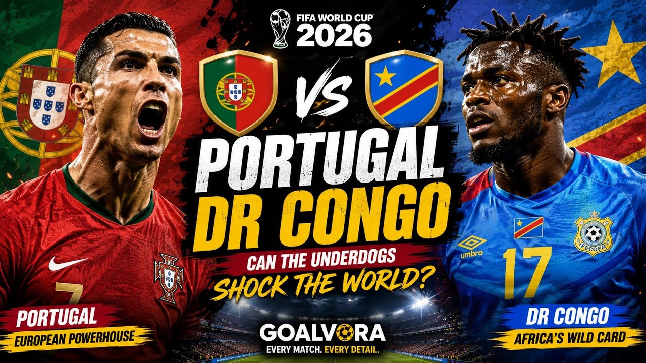 World Cup Shock Alert! Can DR Congo Stun Portugal? 😳 #fifaworldcup2026 #portugal #drcongo 