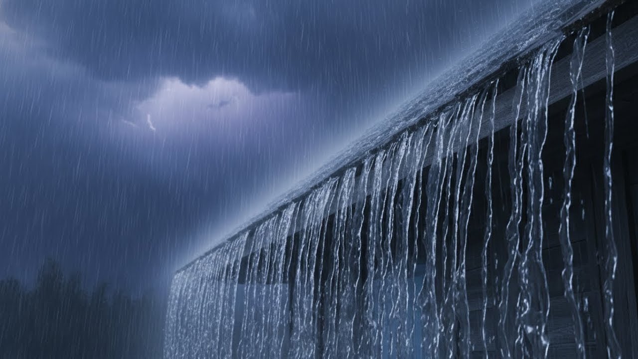 Heavy Rainstorm Sounds for Sleeping, Relaxing & Focus Study 🌧️📚