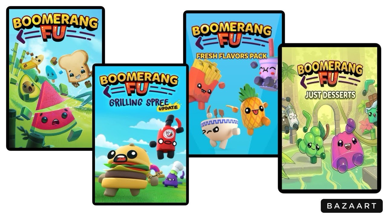 Boomerang Fu ALL Trailers (Just Desserts DLC and Hide & Seek)